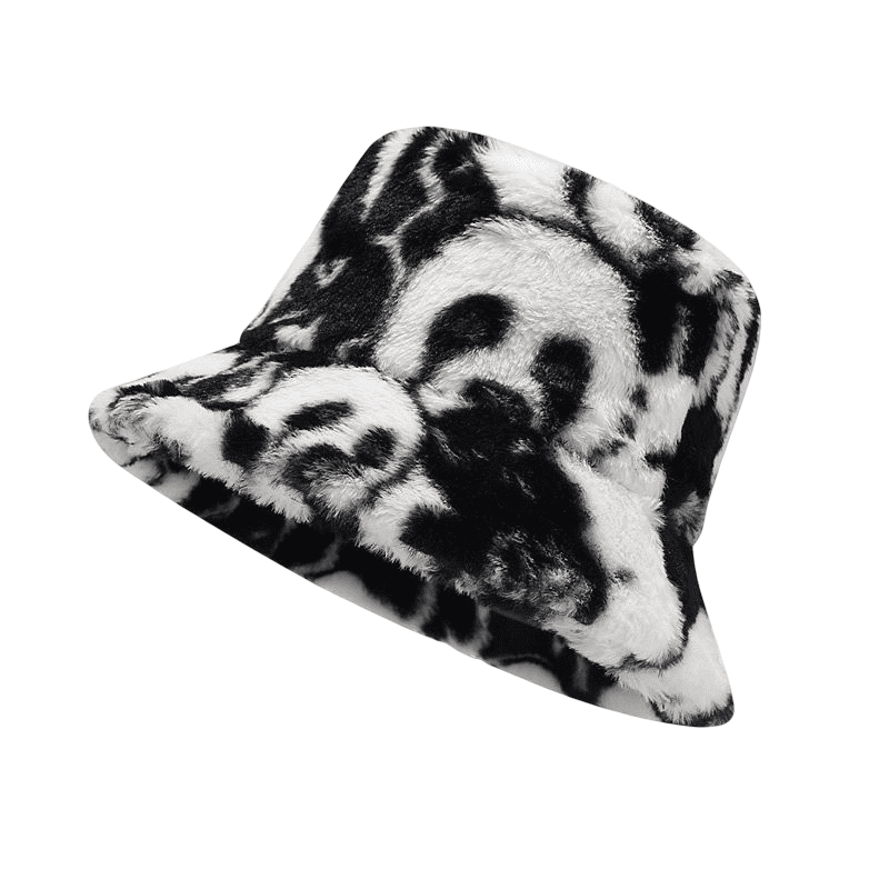 fisherman-headwear-bear-black-white-winter-furry-inner-padded
