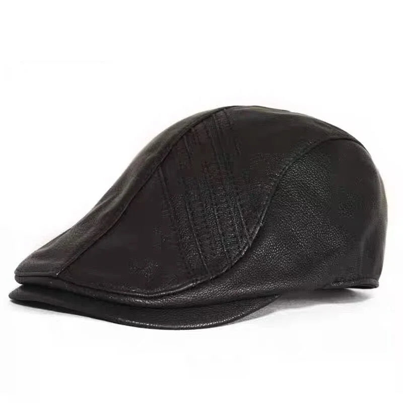 Pittsburgh Genuine Leather Flat Cap