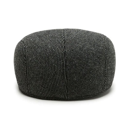RQL Earflaps Wool Flat Cap