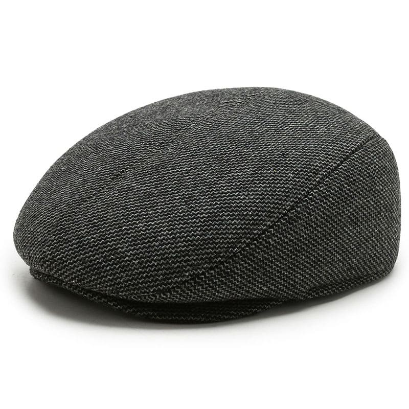 RQL Earflaps Wool Flat Cap