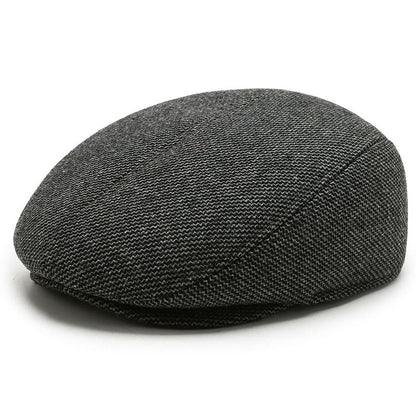 RQL Earflaps Wool Flat Cap