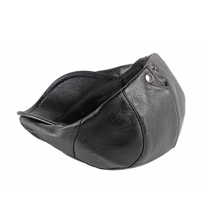 Reims Vintage Leather Flat Cap