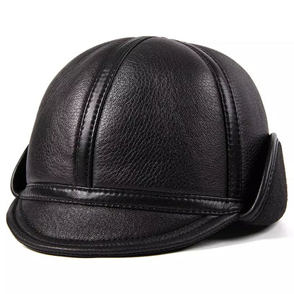 Renton Earflaps Genuine Leather Cap