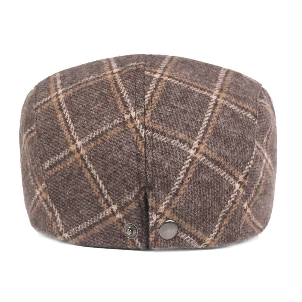 Reulli Plaid Cotton Flat Cap