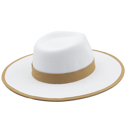 Rimini Feather White Fedora Hat