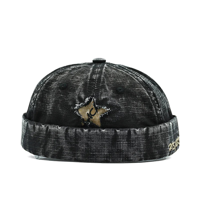 Rockstar Distressed Washed Cotton Docker Cap