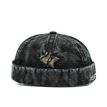 Rockstar Distressed Washed Cotton Docker Cap