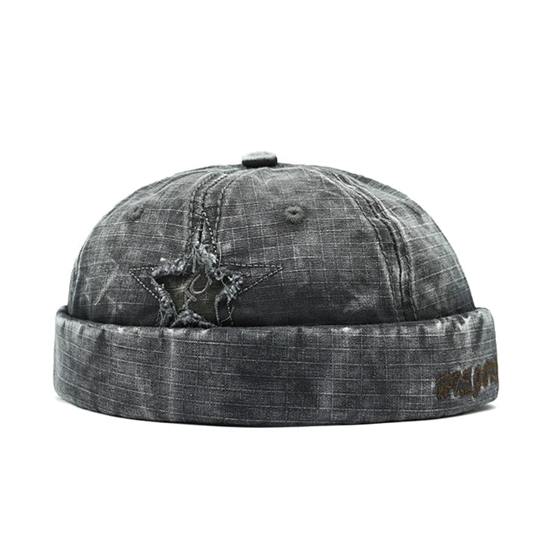 Rockstar Distressed Washed Cotton Docker Cap