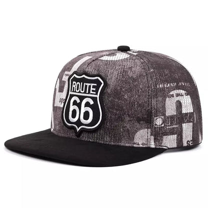 Route 66 Cotton Snapback Cap