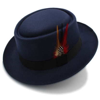 Rozzi Feather Wool Porkpie Hat