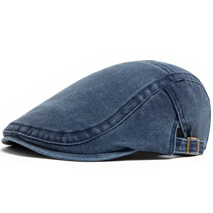 Classic Plaid Cotton Newsboy Cap