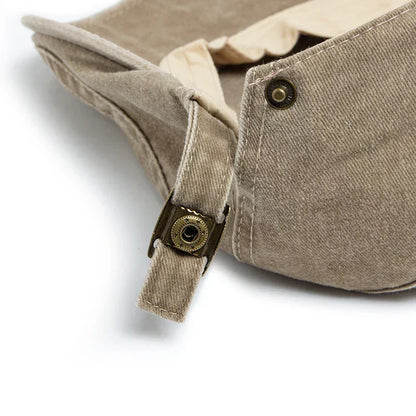 Classic Plaid Cotton Newsboy Cap
