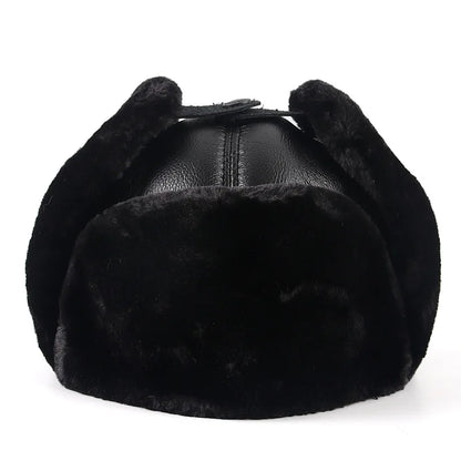 Saint Petersburg Leather Trapper Bomber Hat
