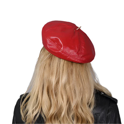 Sauvignon Genuine Leather Beret