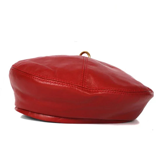Sauvignon Genuine Leather Beret