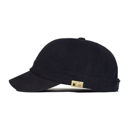 Short Brim Plain Baseball Cap