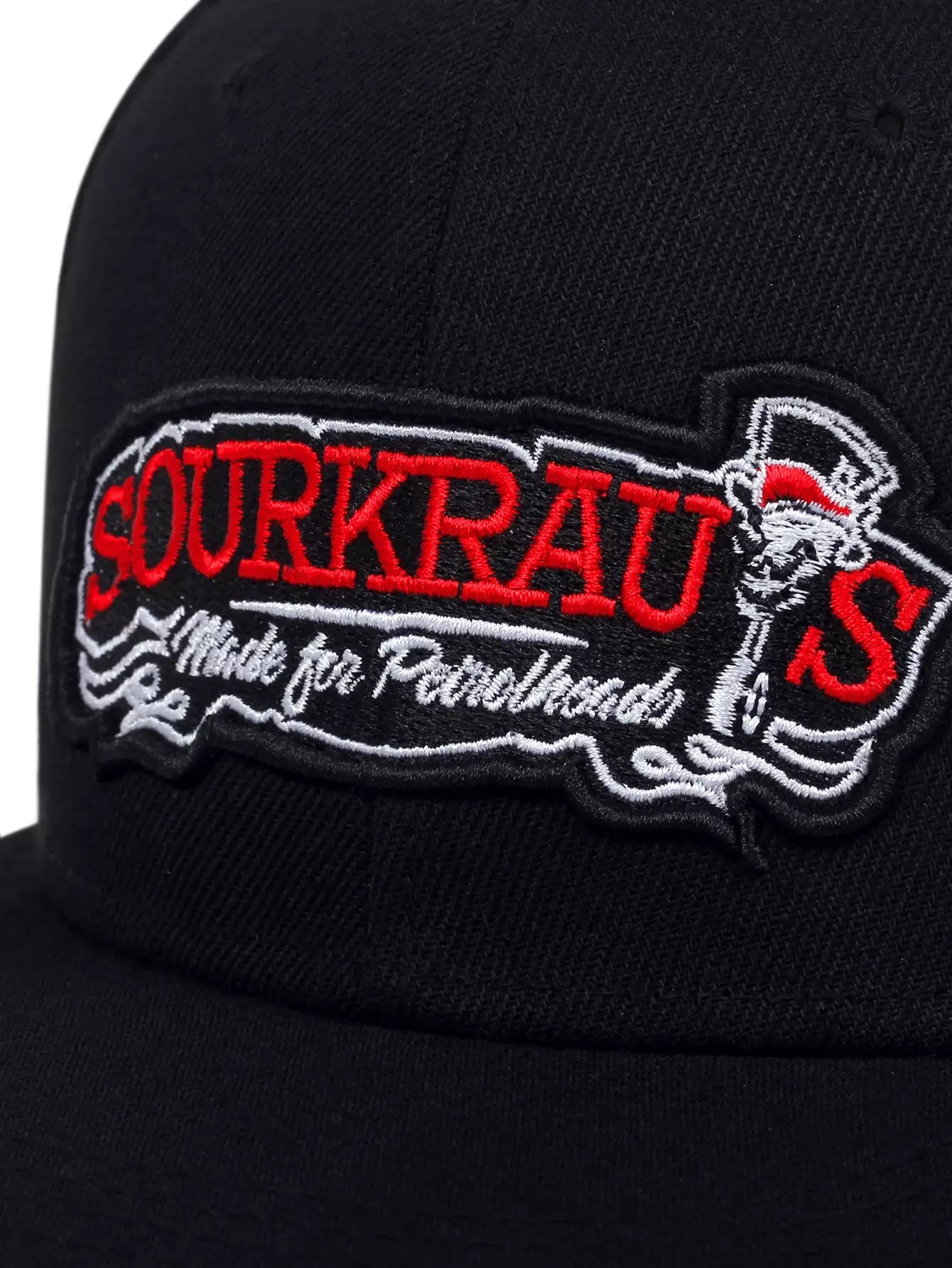 Sourkrauts Black Snapback Cap