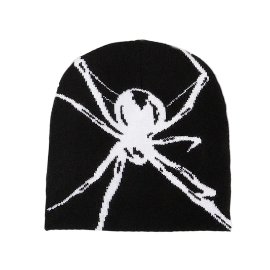Spider Web Knitted Beanie
