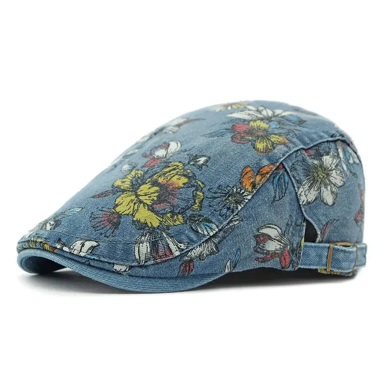 Spring Whisper Cotton Flat Cap