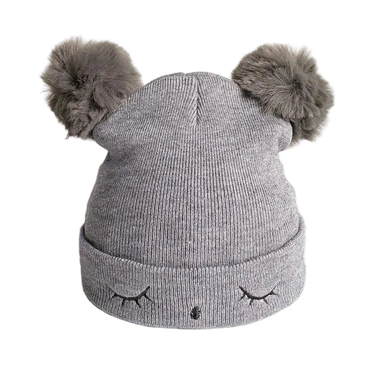 Sweat Heart Kids Winter Pom-Pom Beanie