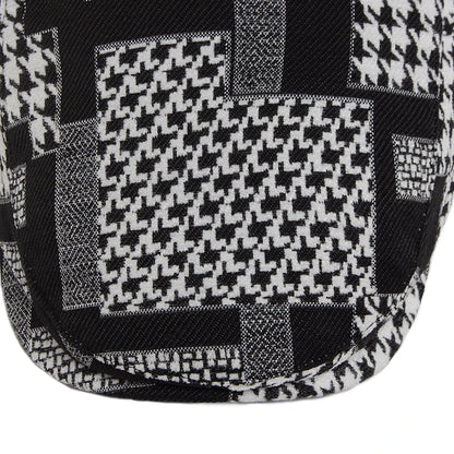 Talbot Houndstooth Flat Cap