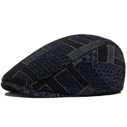 Talbot Houndstooth Flat Cap