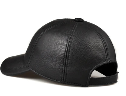 Tancarville Genuine Leather Baseball Cap
