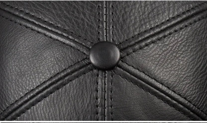 Tancarville Genuine Leather Baseball Cap