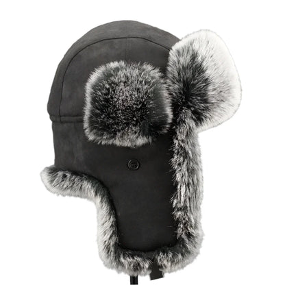 Tarkov Winter Fur Leather Bomber Hat