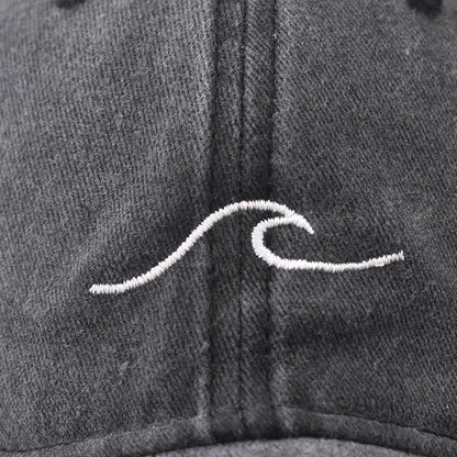 The Wave Washed Cotton Baseball Cap