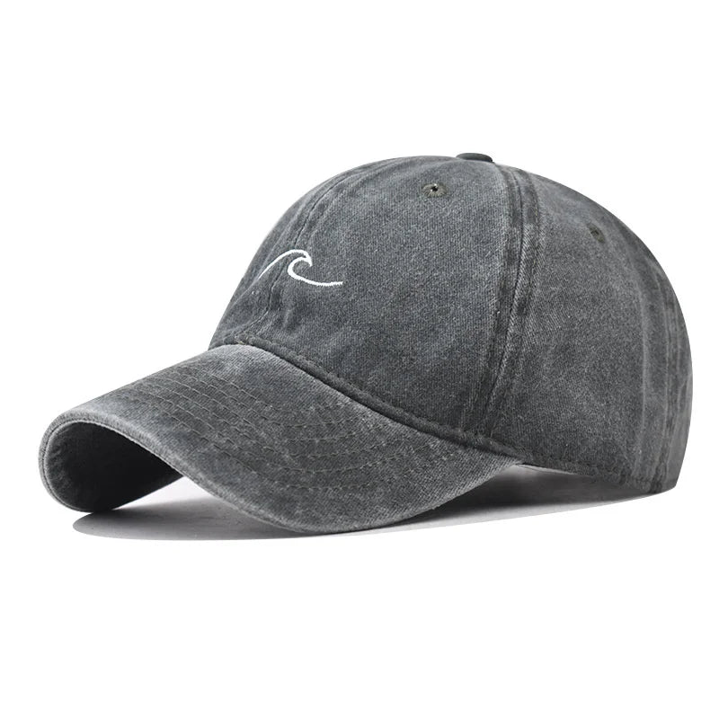 The Wave Washed Cotton Baseball Cap
