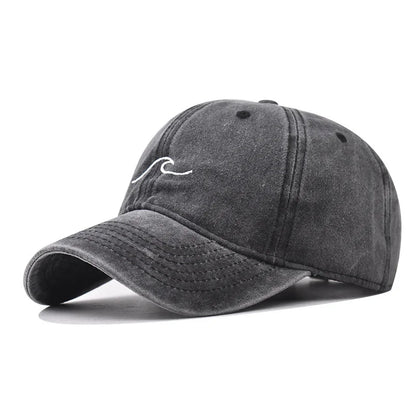 The Wave Washed Cotton Baseball Cap