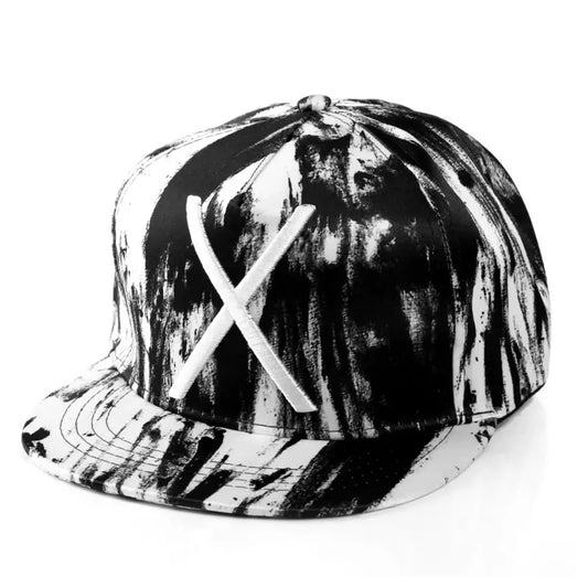 The X Black Graffiti Snapback Cap