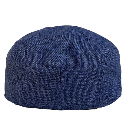Verona Plain Linen Flat Cap
