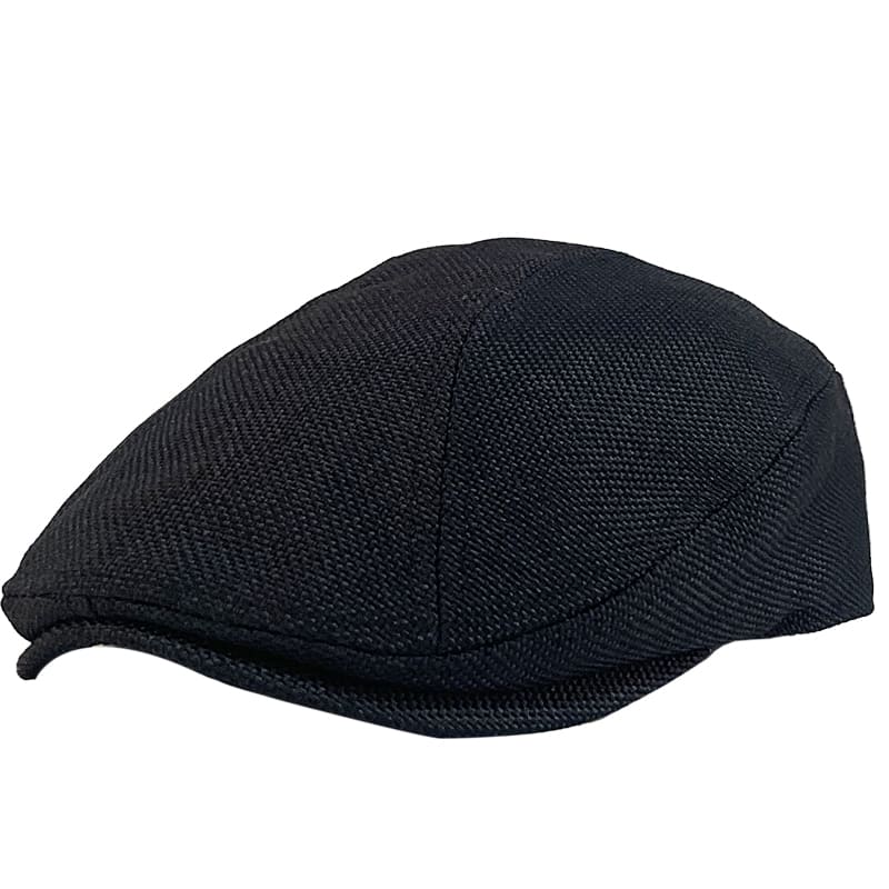 Verona Plain Linen Flat Cap