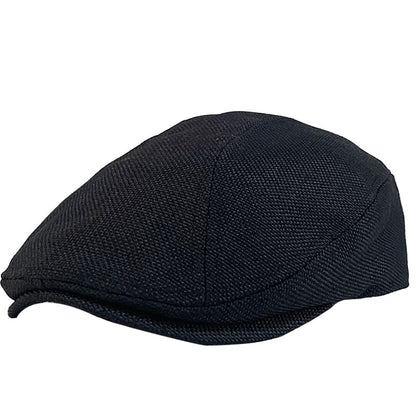 Verona Plain Linen Flat Cap