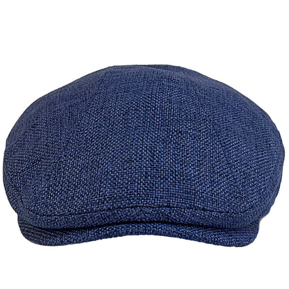 Verona Plain Linen Flat Cap