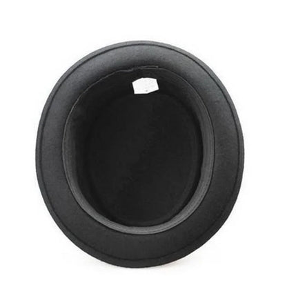 Walter Black Wool Porkpie Hat