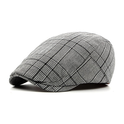 Watford Plaid Cotton Flat Cap