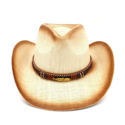 vegetable-fibre-ecologic-breathable-classic-western-degraded-leather-belt-beige