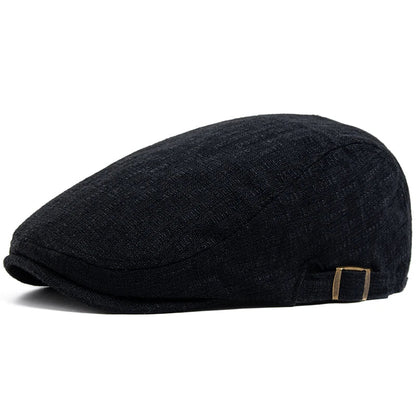 Whistler Linen Driver Flat Cap