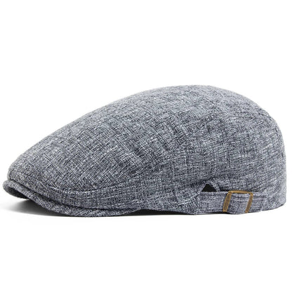 Whistler Linen Driver Flat Cap