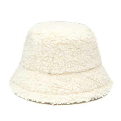 Winter Lamb Fur Bucket Hat