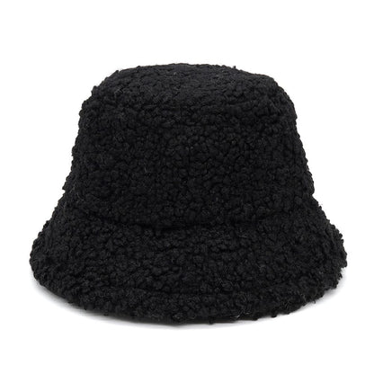 Winter Lamb Fur Bucket Hat