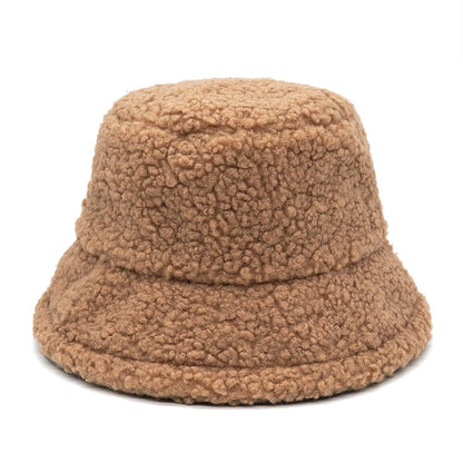 Winter Lamb Fur Bucket Hat