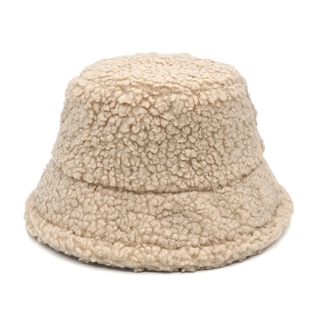 Winter Lamb Fur Bucket Hat