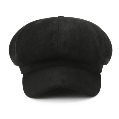 Women's Suede Newsboy Cap