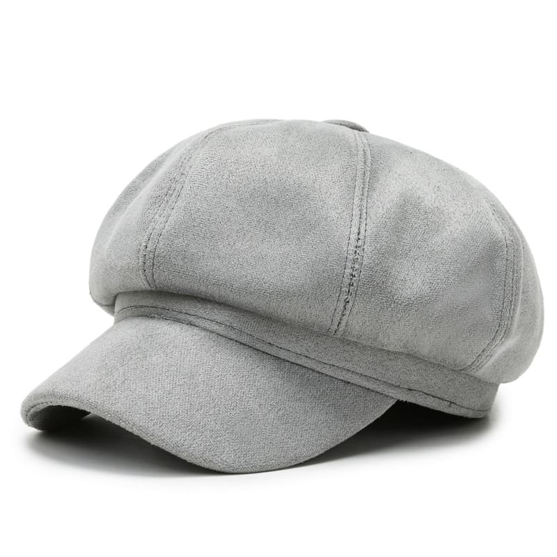 Women's Suede Newsboy Cap