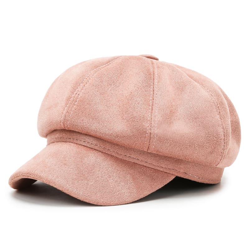 Women's Suede Newsboy Cap