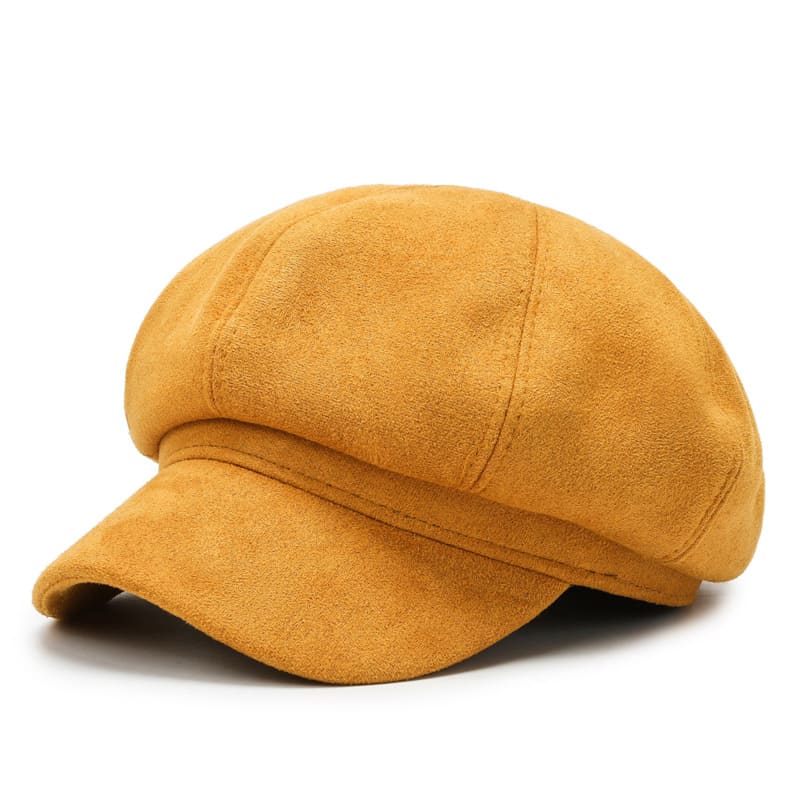 Women's Suede Newsboy Cap